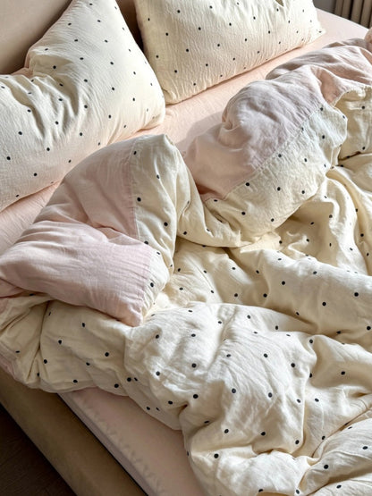 Bettwäsche-Set mit Polka-Dots
