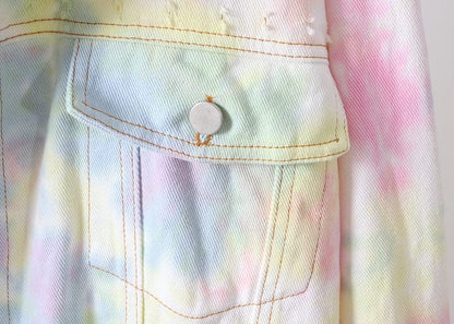 Giacca di jeans arcobaleno Aadya