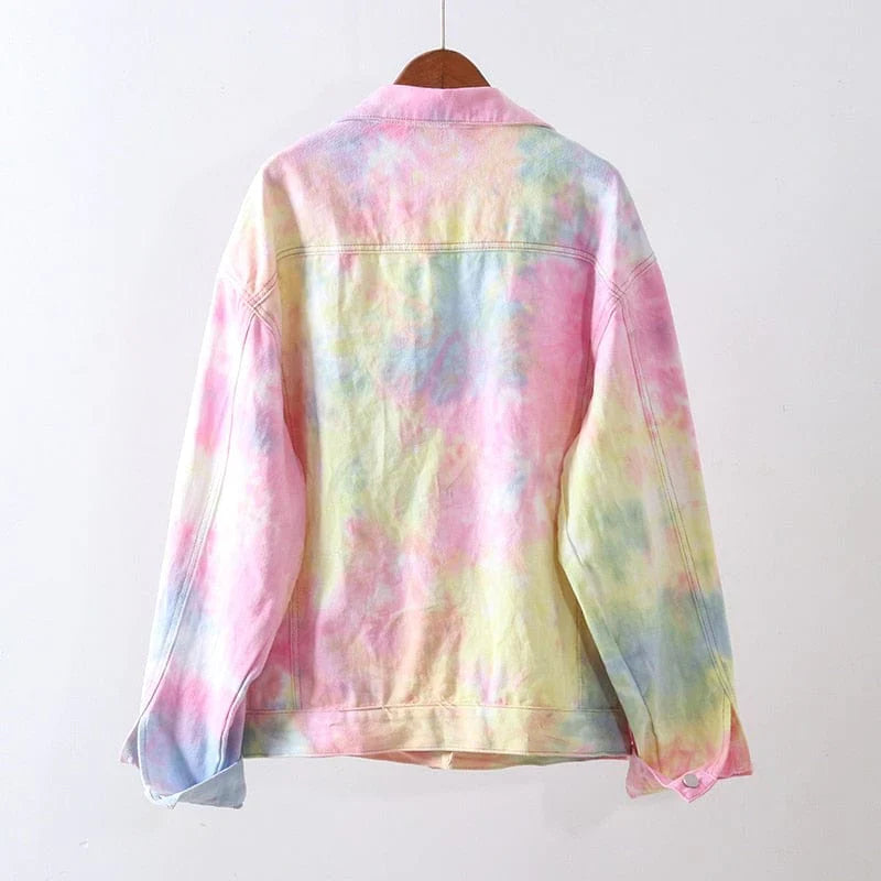 Aadya Rainbow Denim Jacket