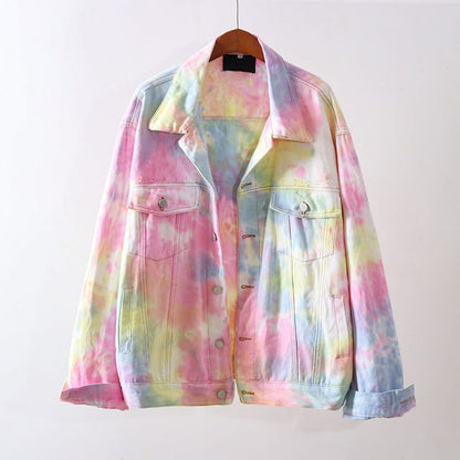 Aadya Rainbow Denim Jacket