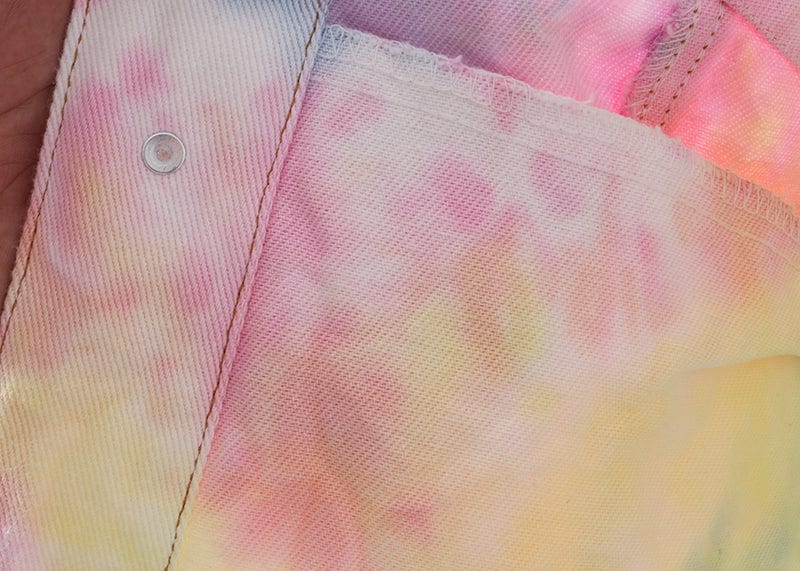 Aadya Regenbogen-Jeansjacke