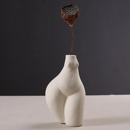 Vase d’art corporel abstrait