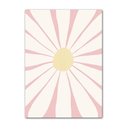 Minimalist Aesthetic Pastel Flowers Canvas Posters boho SUB CATEGORY_Posters