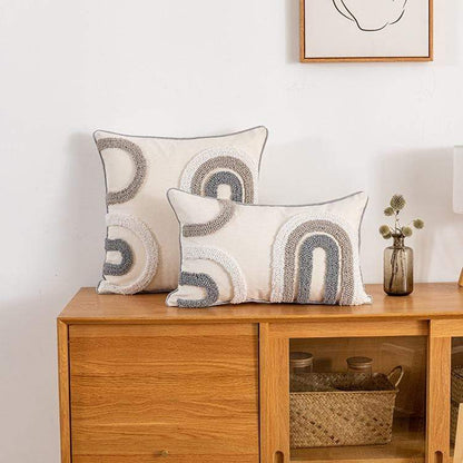 Abstract Grey Cushion Covers