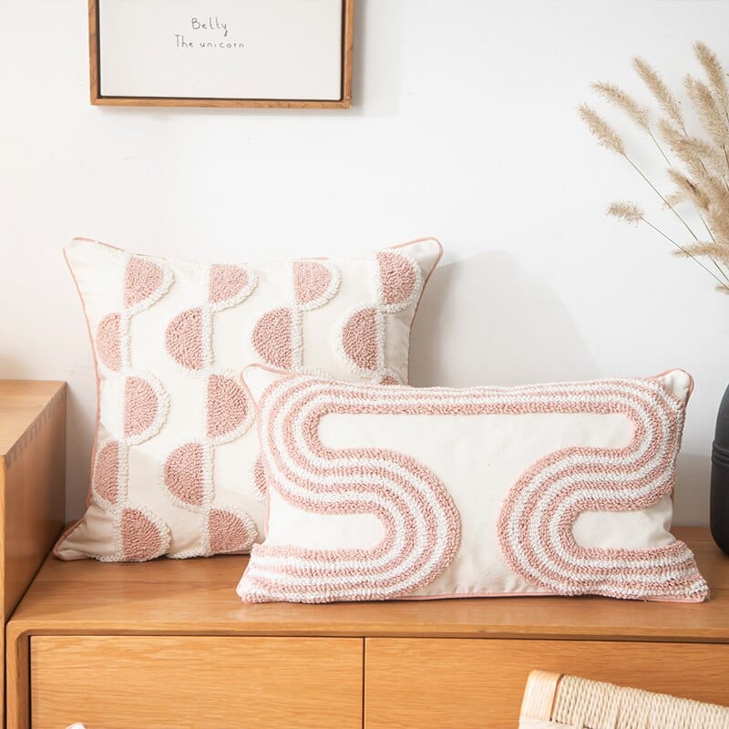 Abstract Loop Tufted Cushions