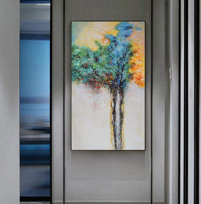 Peinture abstraite d’arbre de vie