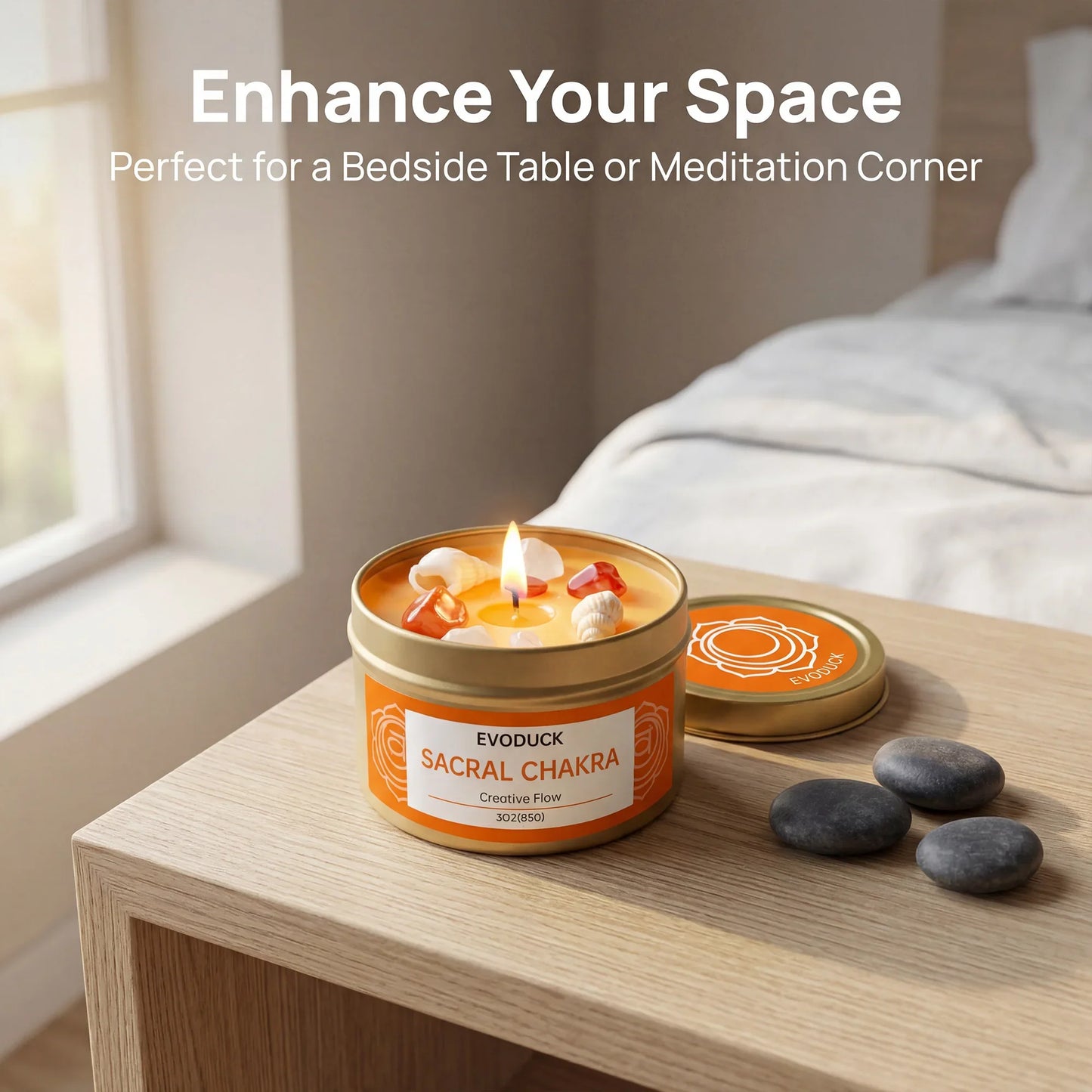 SacralGlow Soy Ritual Candle