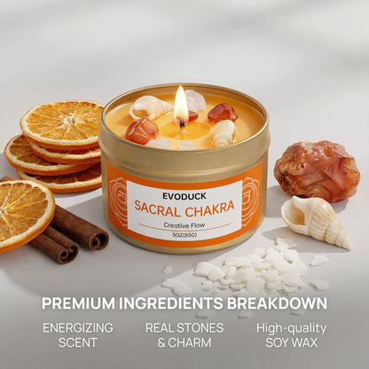 SacralGlow Soy Ritual Candle