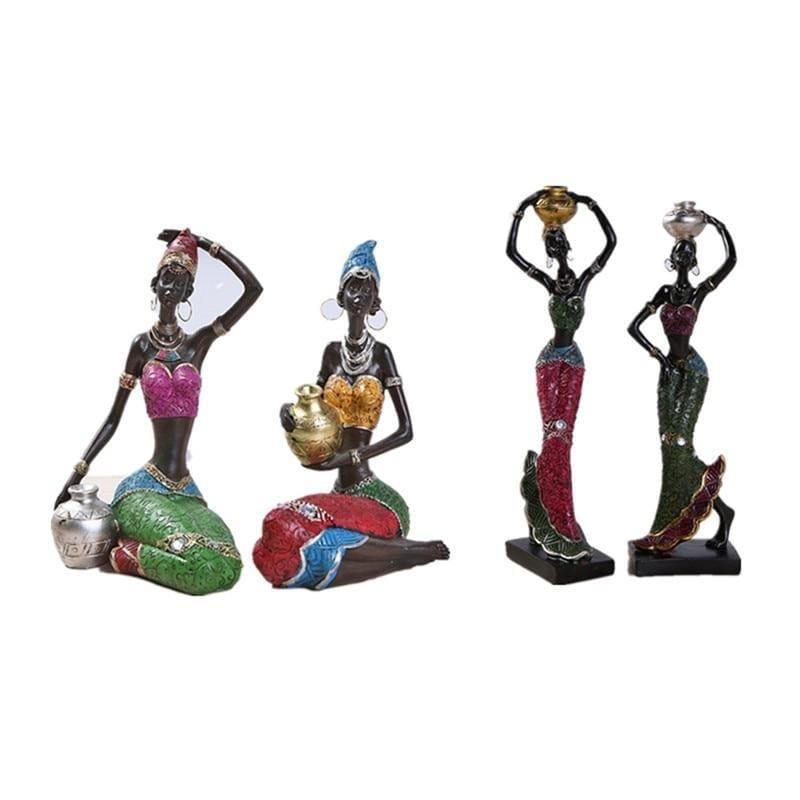 Figurine di bellezza africana