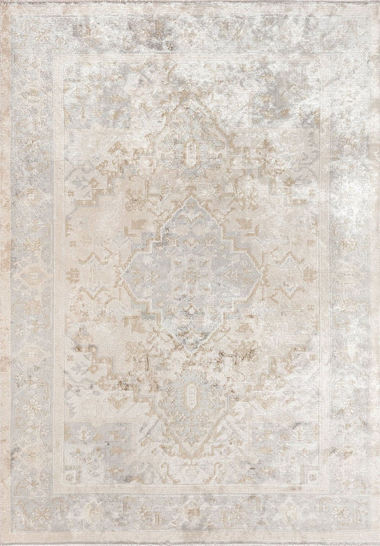 Alcasar Ecru - Light Cream Rug area carpet area rug carpet Color_Beige Color_White IST Material_Cotton & Viscose oriental orientalcollection Rug2023