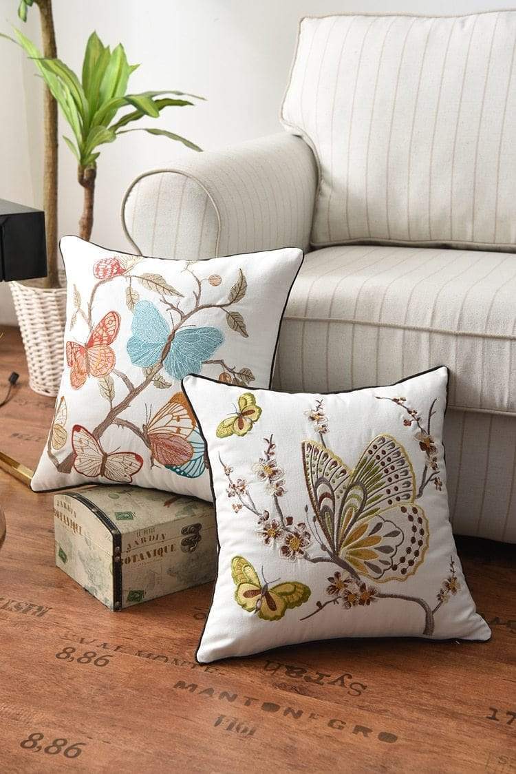 Alison Embroidery Country Style Pillow Cover