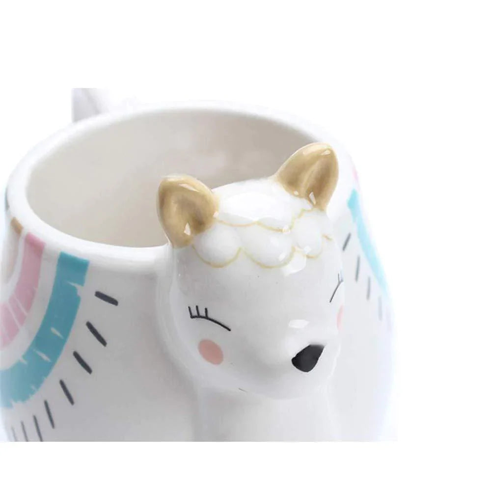 Taza de cerámica de alpaca