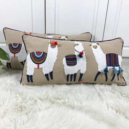 Funda de cojín de alpaca