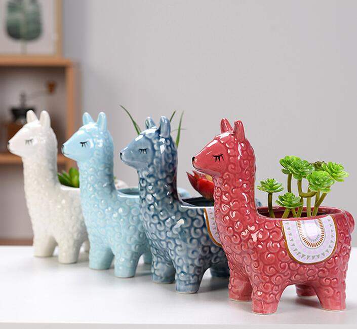 Alpaca Flower Pots