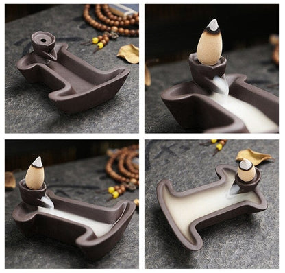 Alphabet Backflow Incense Burner