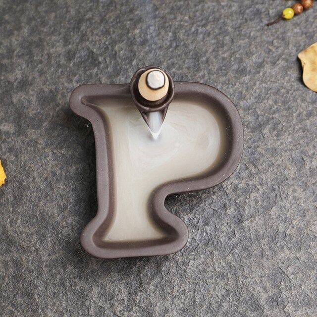 Alphabet Backflow Incense Burner