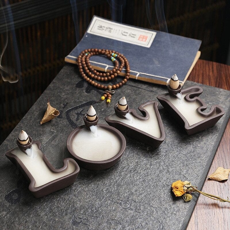 Alphabet Backflow Incense Burner