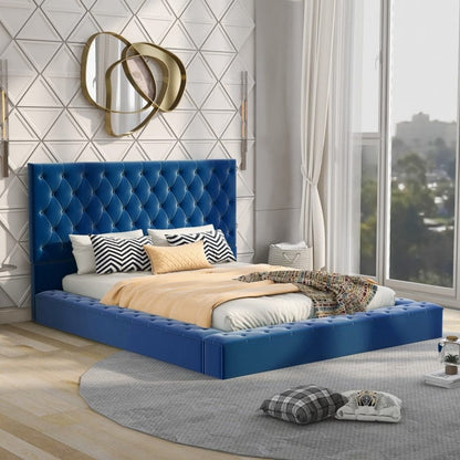 Cama con plataforma de perfil bajo Amadeus con espacio de almacenamiento