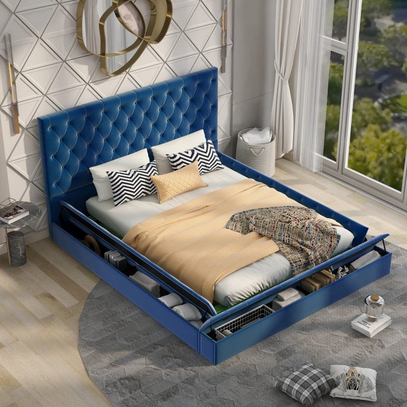 Amadeus Low Profile Platform Bed with Storage Space