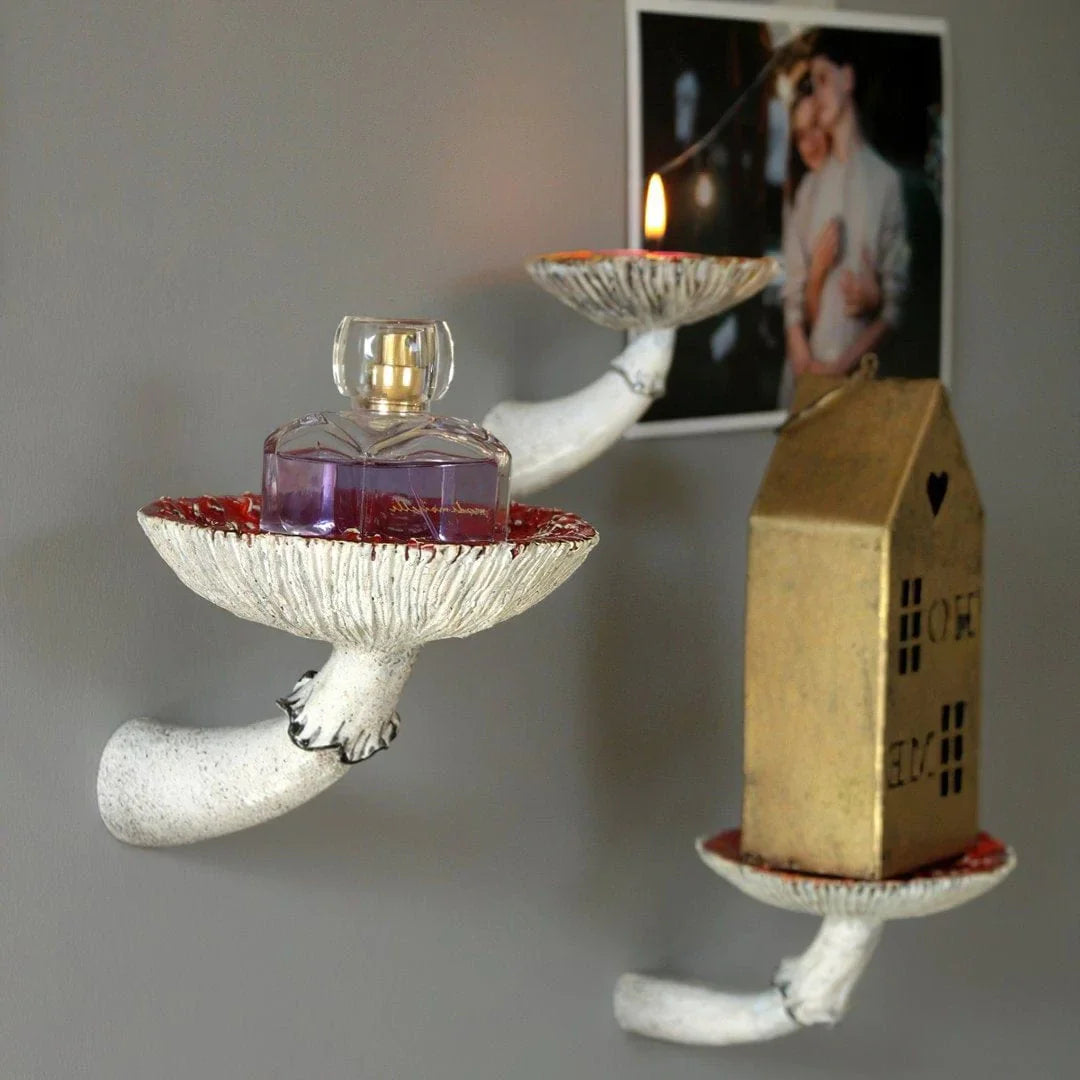 Amanita Mushroom Hanging Shelf