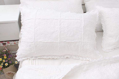 American Embroidered White Bedspread