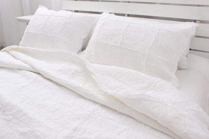 American Embroidered White Bedspread