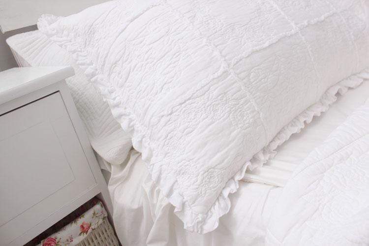 American Embroidered White Bedspread