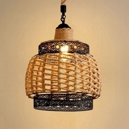 Lustre de corda de cânhamo americano