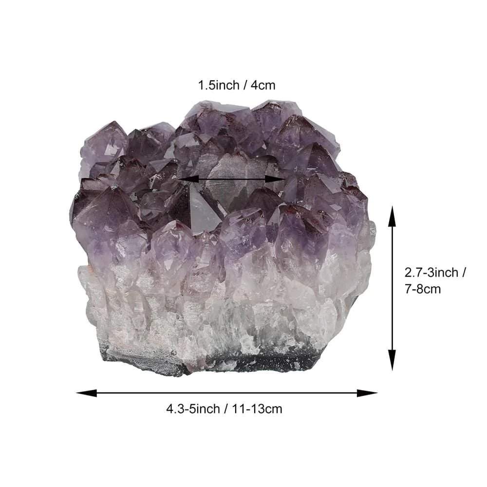 Amethyst Cluster Candle Holder