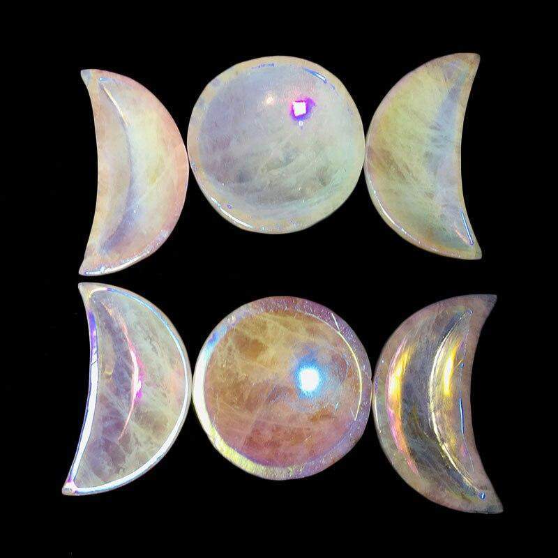 Angel Aura Quartz Moon Phases Set