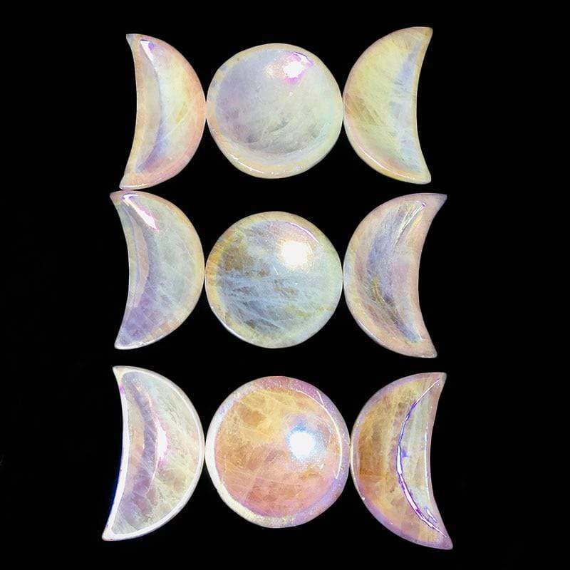 Conjunto de fases lunares de cuarzo Angel Aura