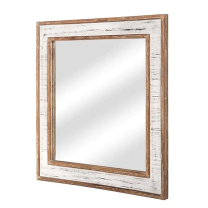 Antique Artisasset Square Wall Mirror