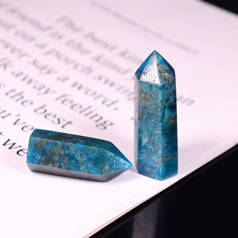 Pierre de baguette de cristal d’apatite