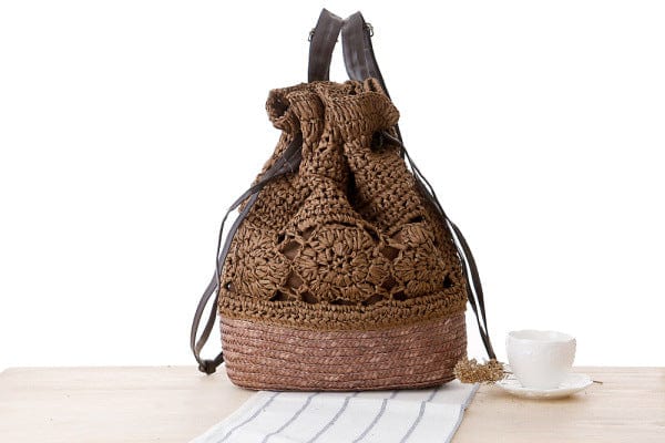 Aretha Knitted Pouch Backback