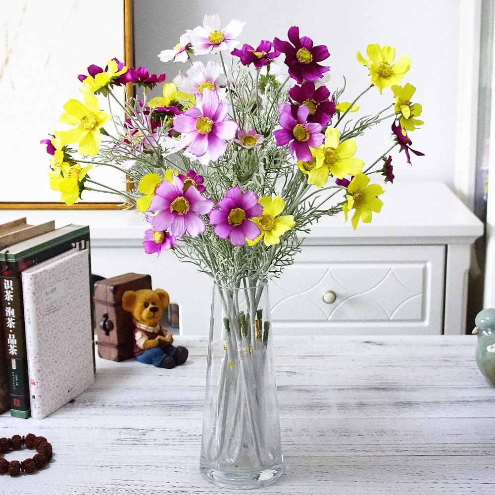 Fleur de chrysanthème artificielle à 8 têtes