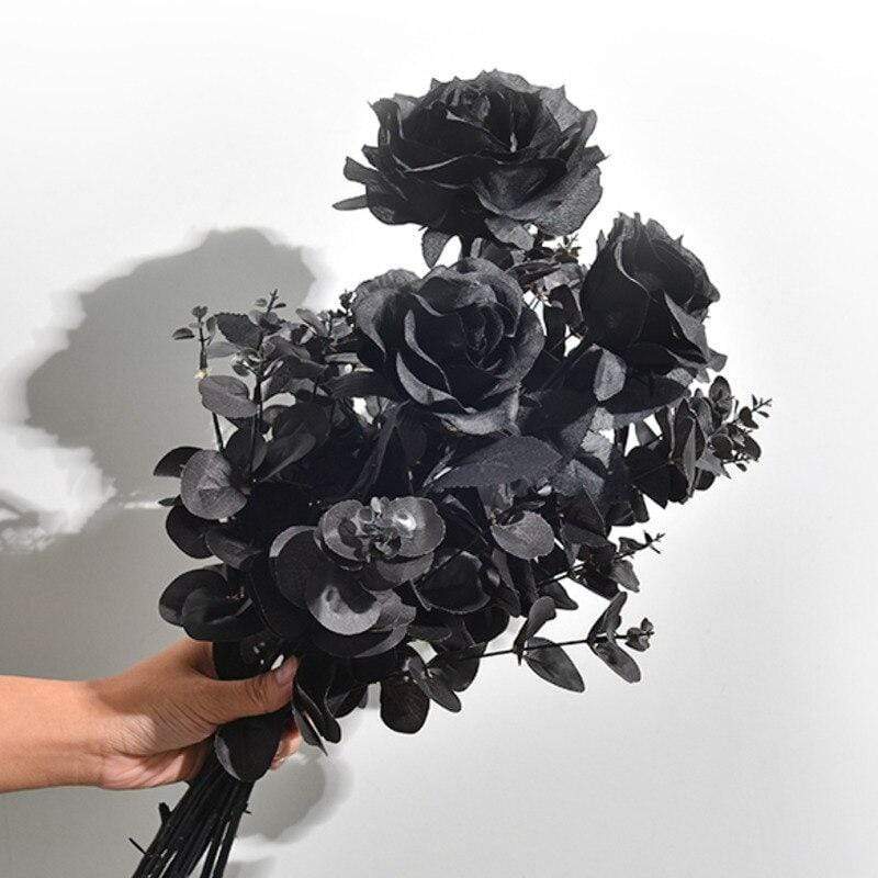 Artificial Black Rose