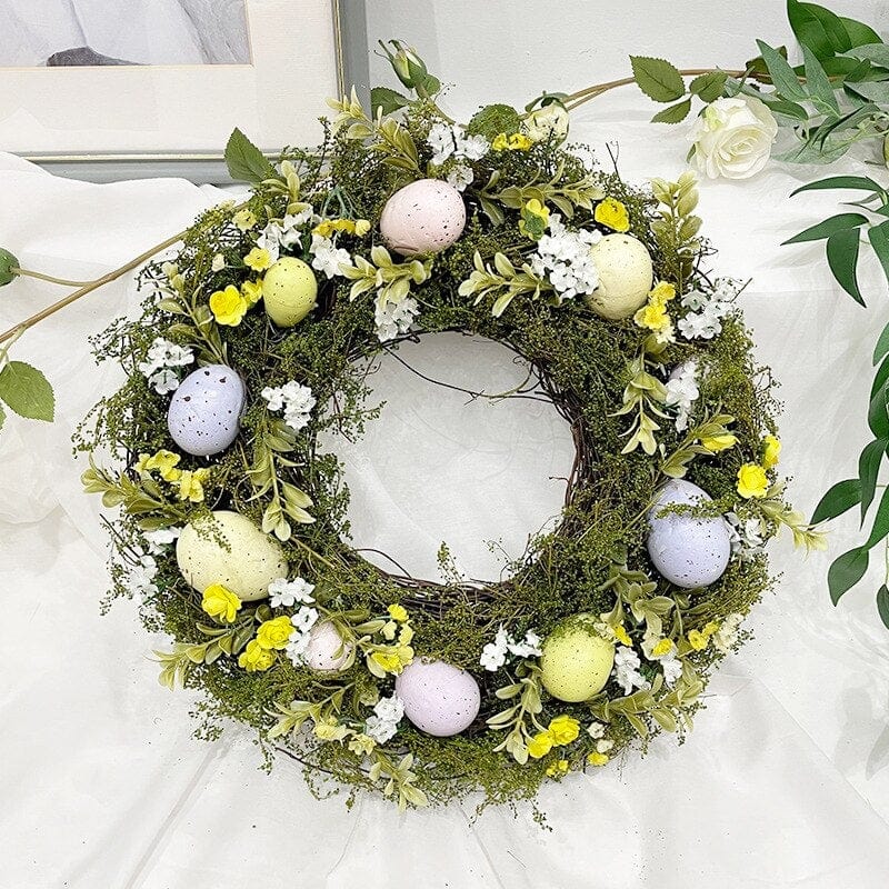 Artificial Easter Egg Wreath