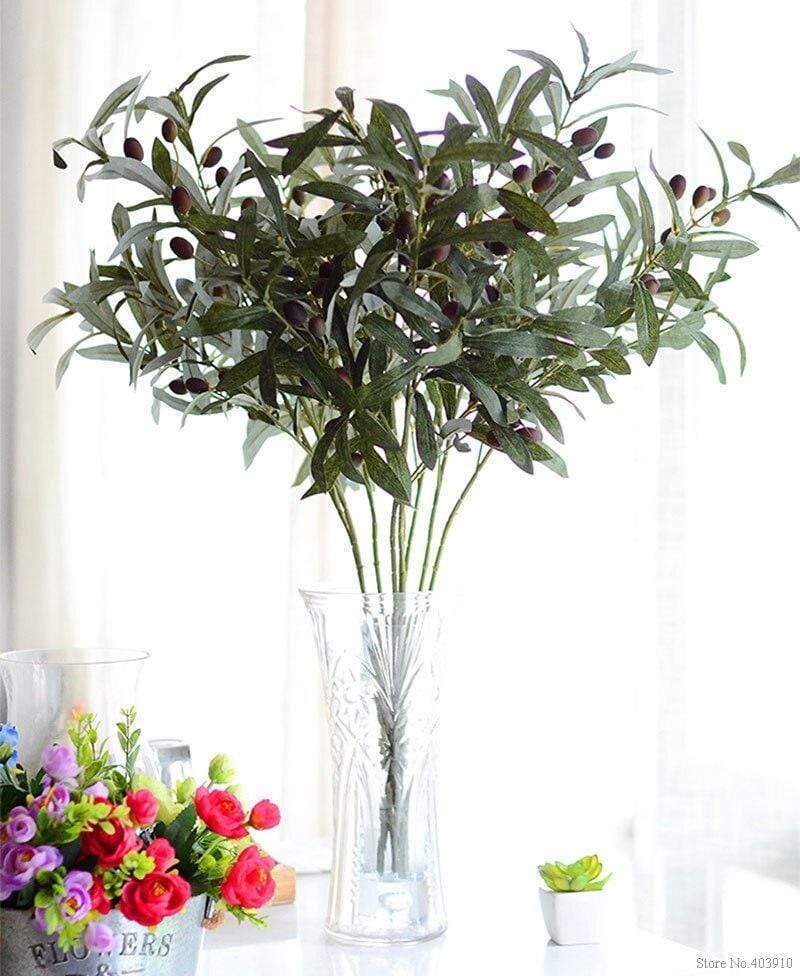 Artificial European Olive Tree Branch