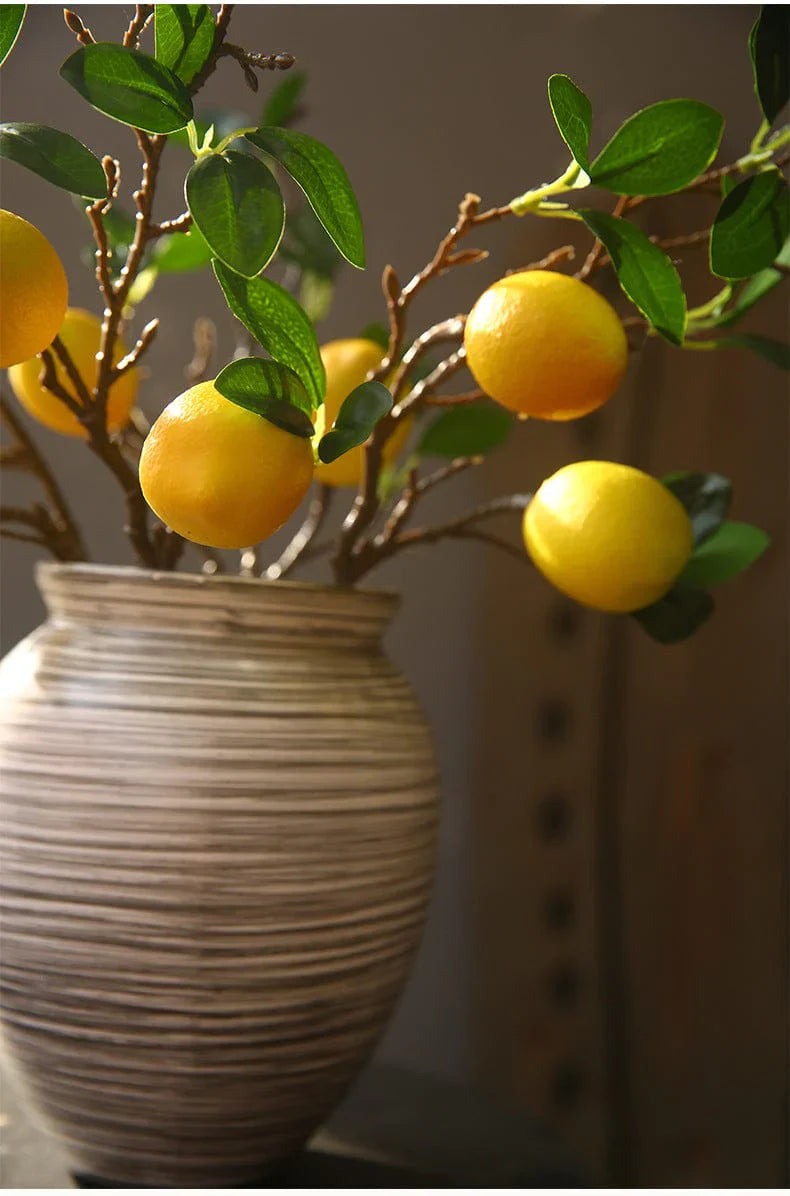 Artificial Lemon Branch