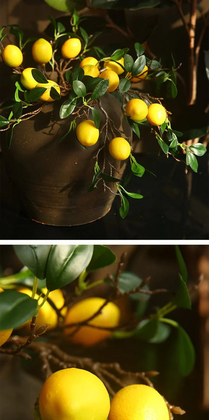 Artificial Lemon Branch