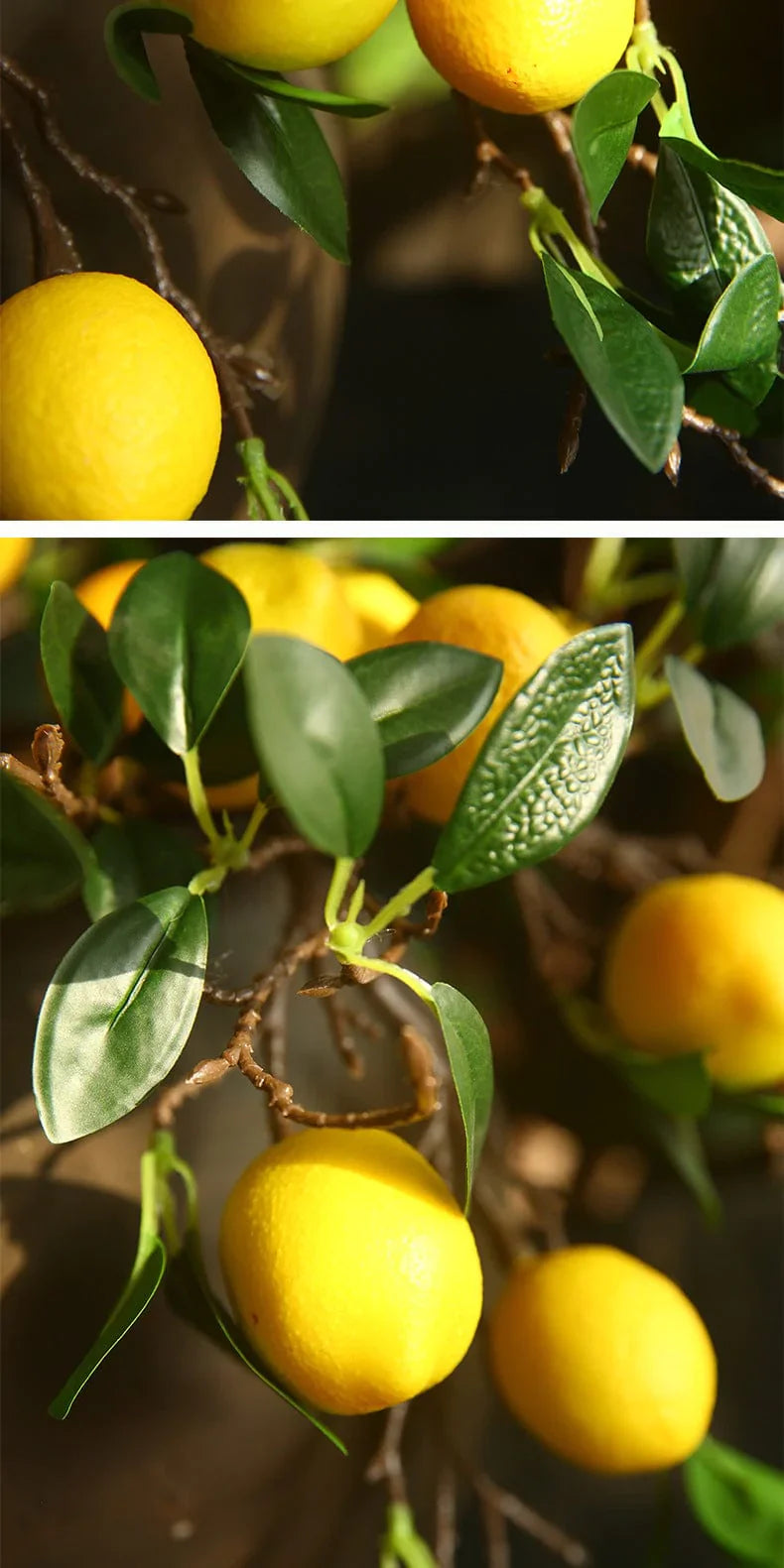 Artificial Lemon Branch