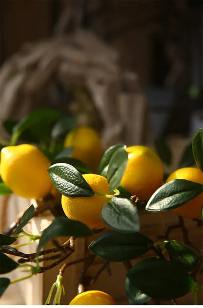 Artificial Lemon Branch