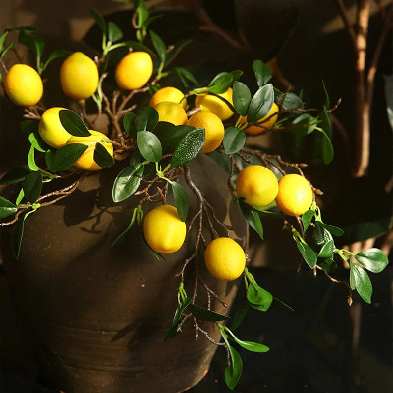 Artificial Lemon Branch