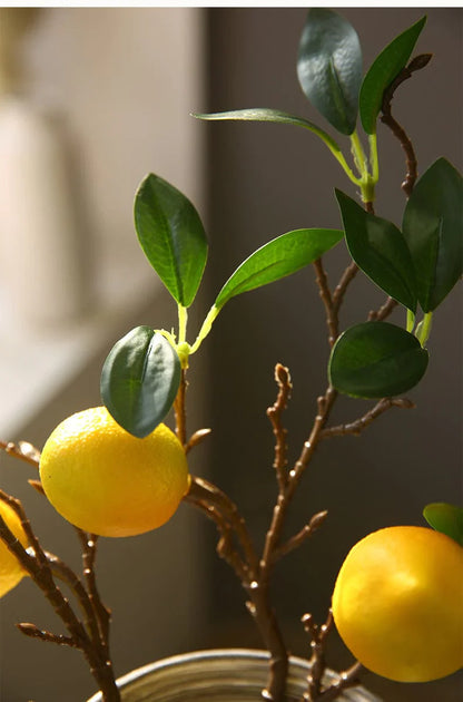 Artificial Lemon Branch