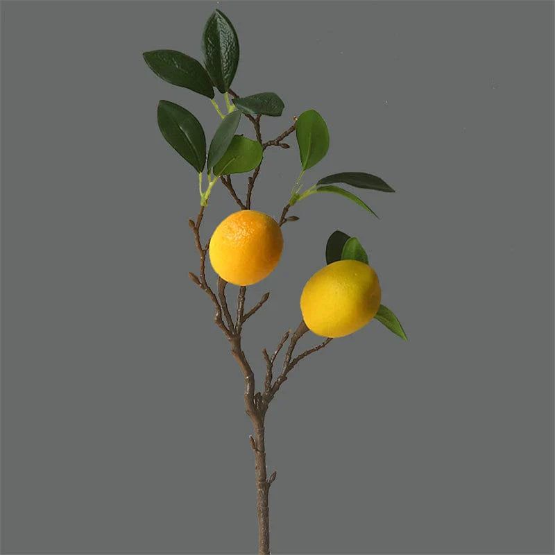 Artificial Lemon Branch