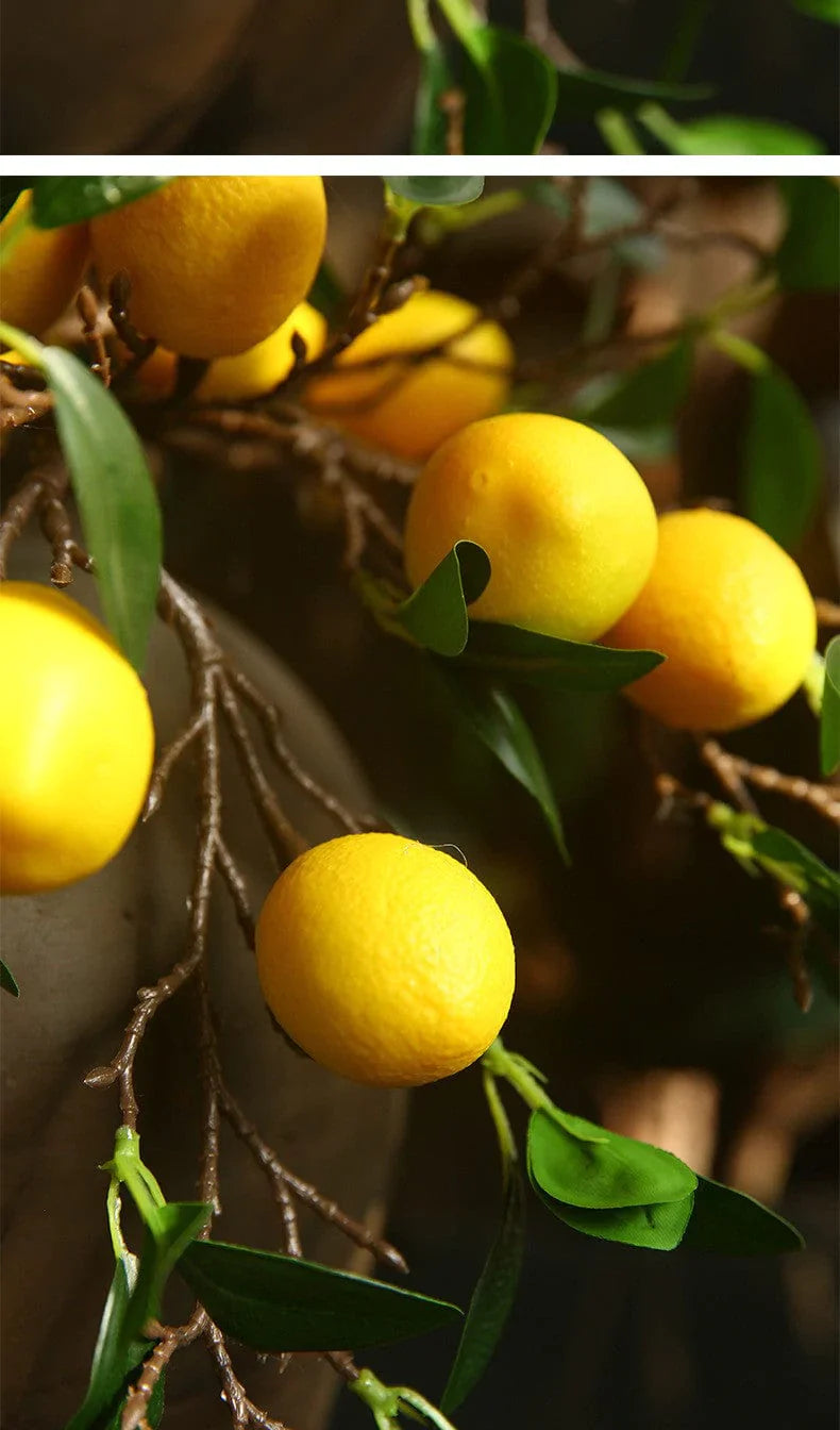 Artificial Lemon Branch