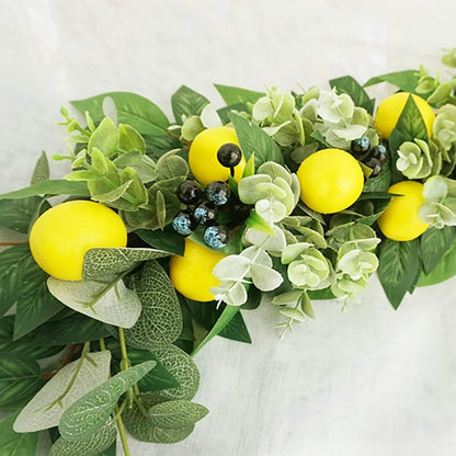 Artificial Lemon Wreath