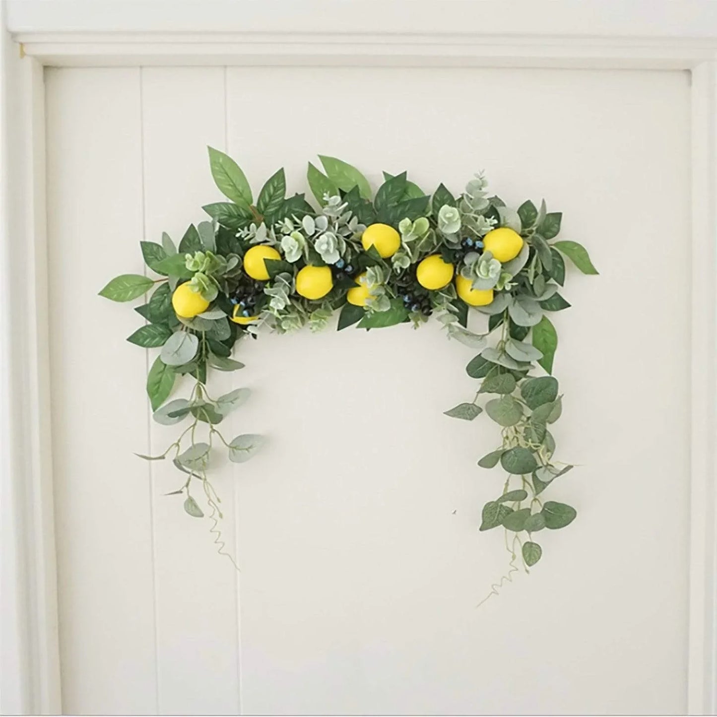 Artificial Lemon Wreath