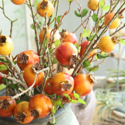 Artificial Pomegranate Fruit Branch