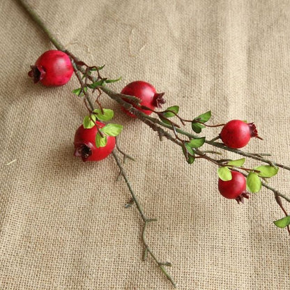 Artificial Pomegranate Fruit Branch